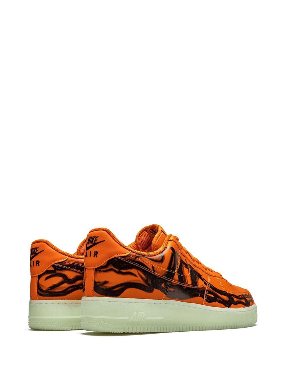 Air Force 1 Low "orange Skeleton" Sneakers Product Image