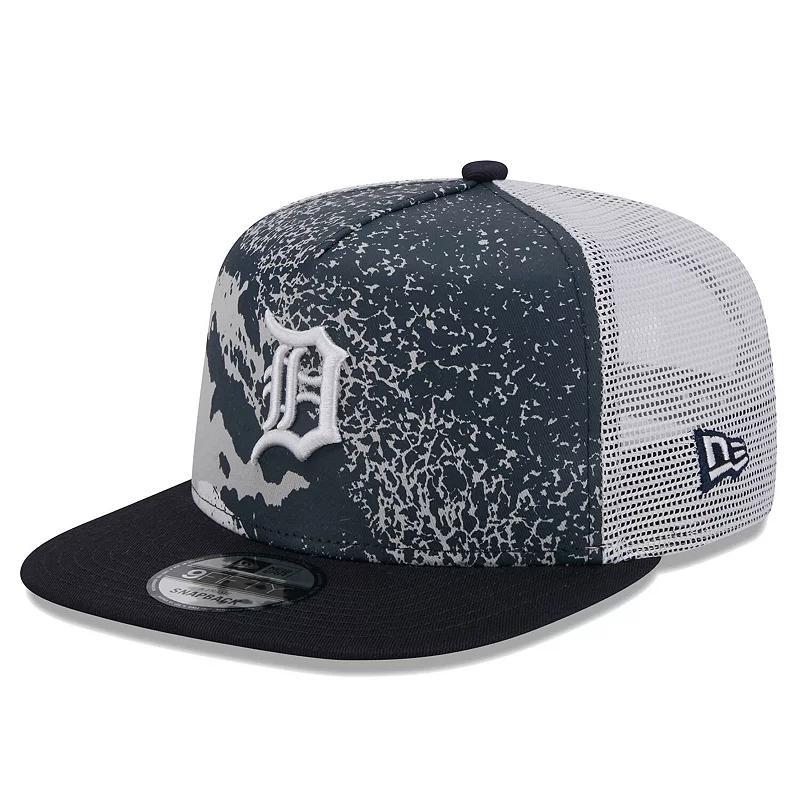 Mens New Era Navy Detroit Tigers Court Sport 9FIFTY Snapback Hat, TGR Blue Product Image