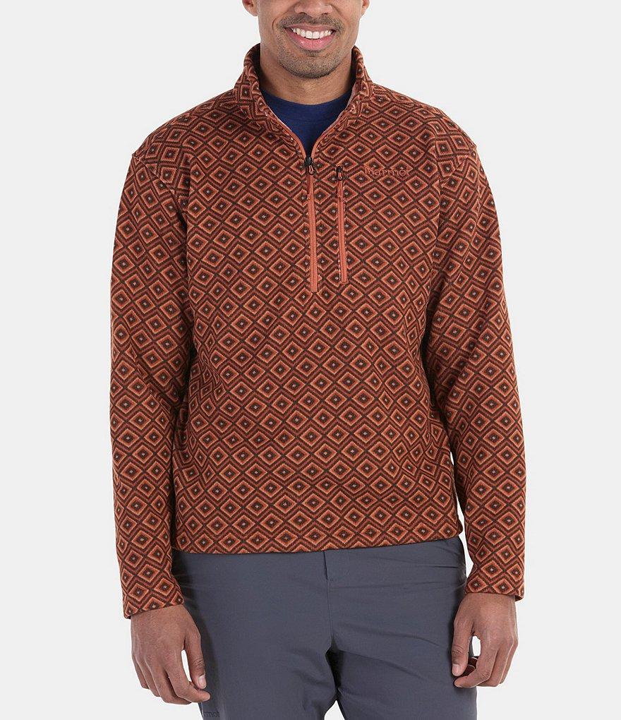 Marmot Heavyweight Drop Line Printed Fleece 1/2-Zip Pullover Jacket Product Image