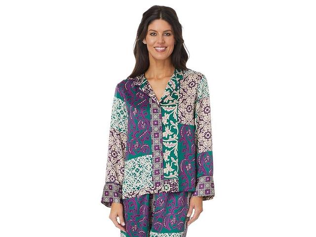 Natori Tapestry Notch PJ Set Multi) Women's Pajama Sets Product Image