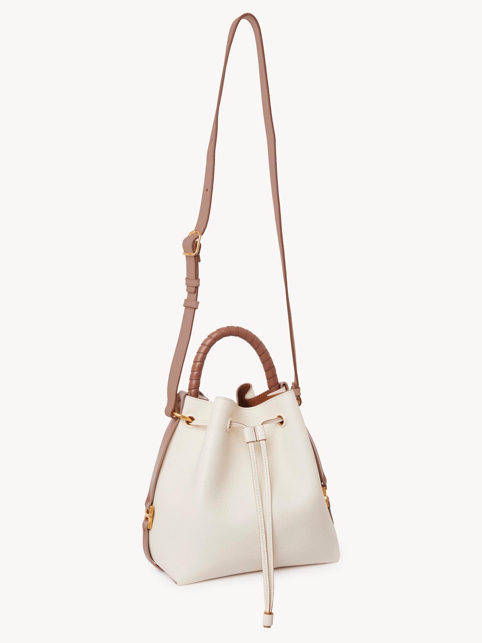 Marcie bucket bag in grained leather Product Image