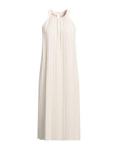 MAX MARA Woman Midi Dress Cream Size M Polyester In White Product Image