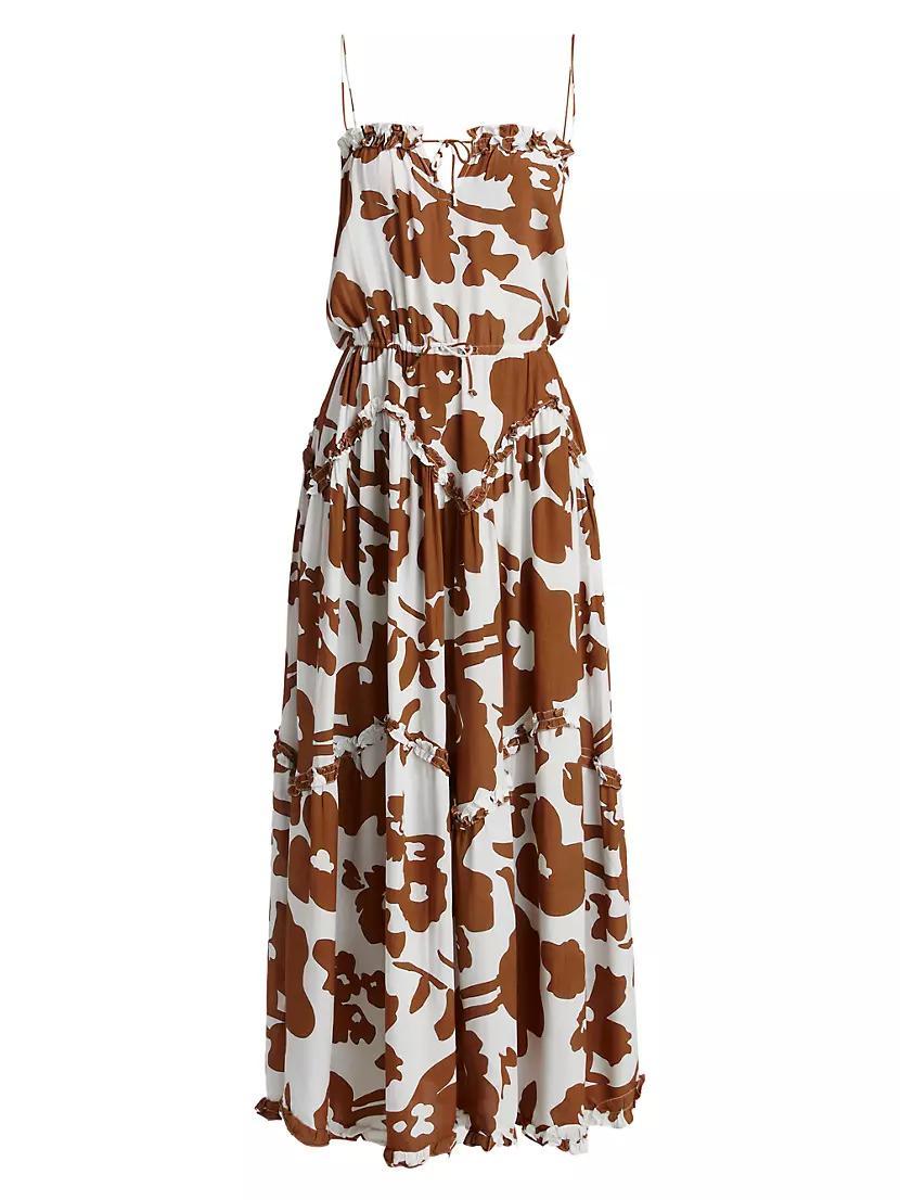 Dynamic Floral Maxi-Dress Product Image