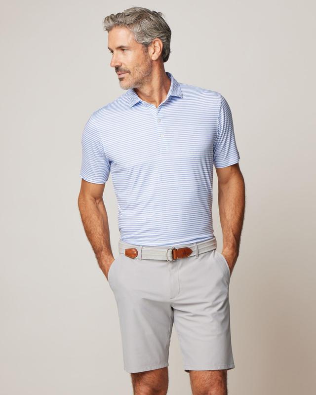 johnnie-O Warwick Striped Featherweight Performance Polo Product Image