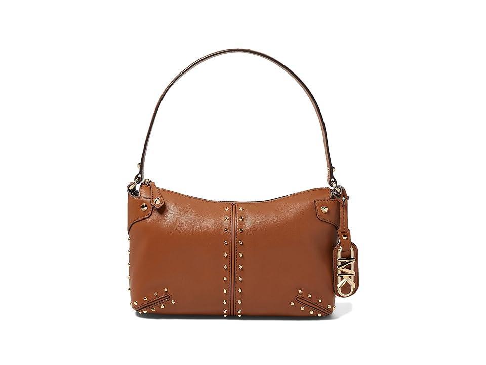 Astor Large Studded Leather Shoulder Bag Product Image