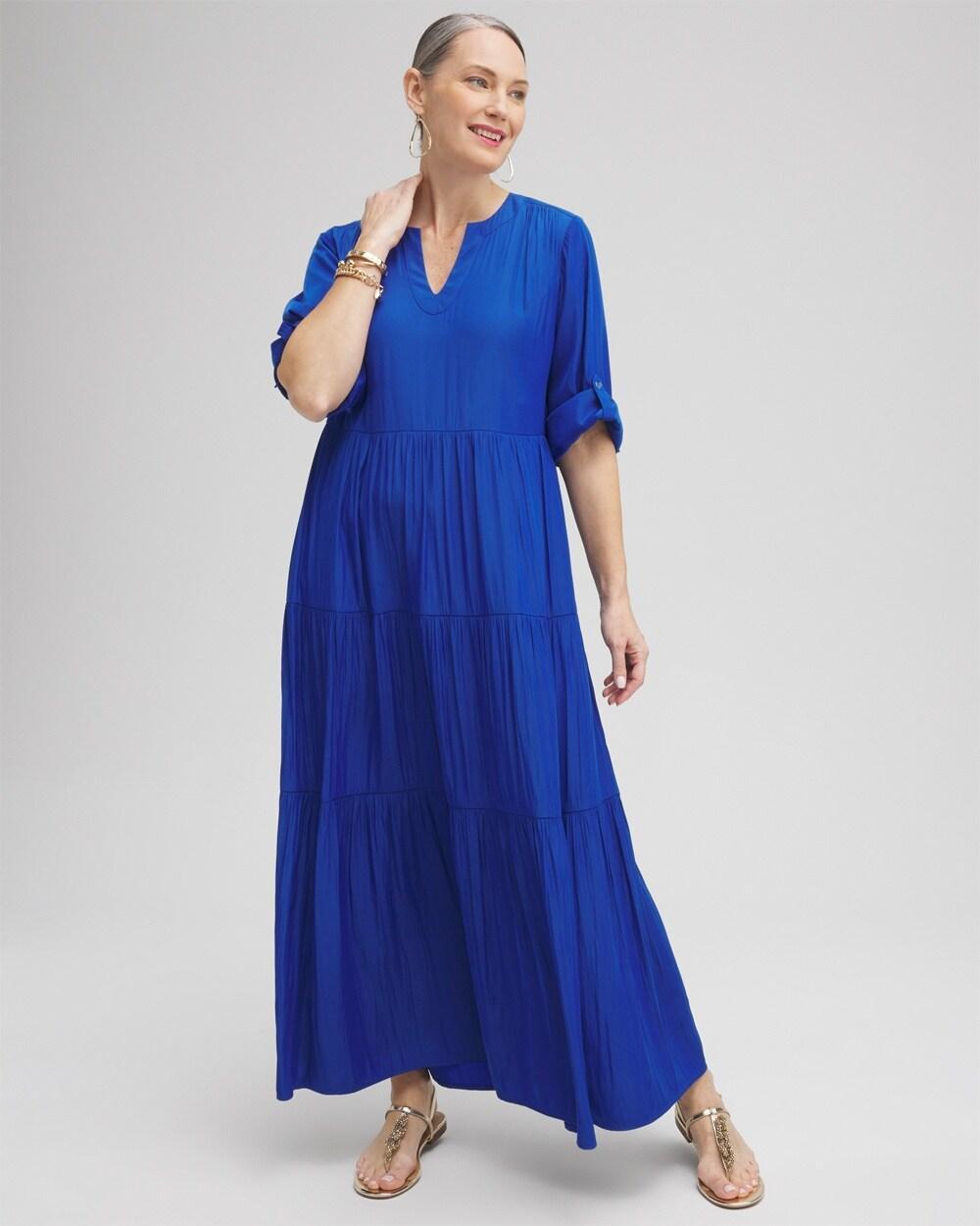 Tiered A-line Maxi Dress Product Image