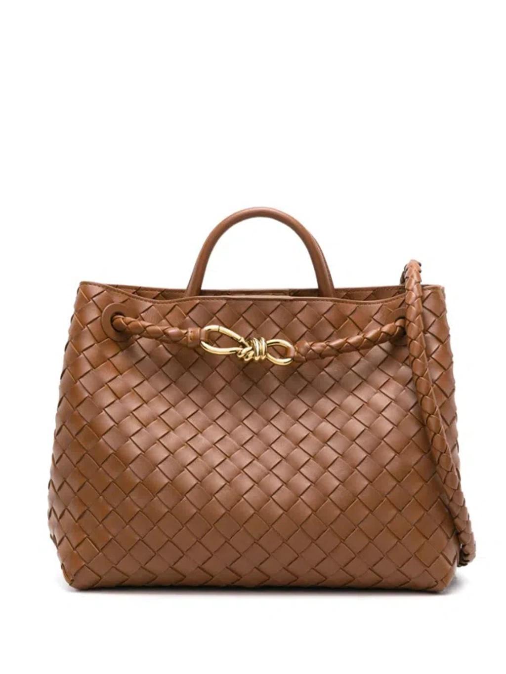 BOTTEGA VENETA Brown Medium Andiamo Tote Product Image