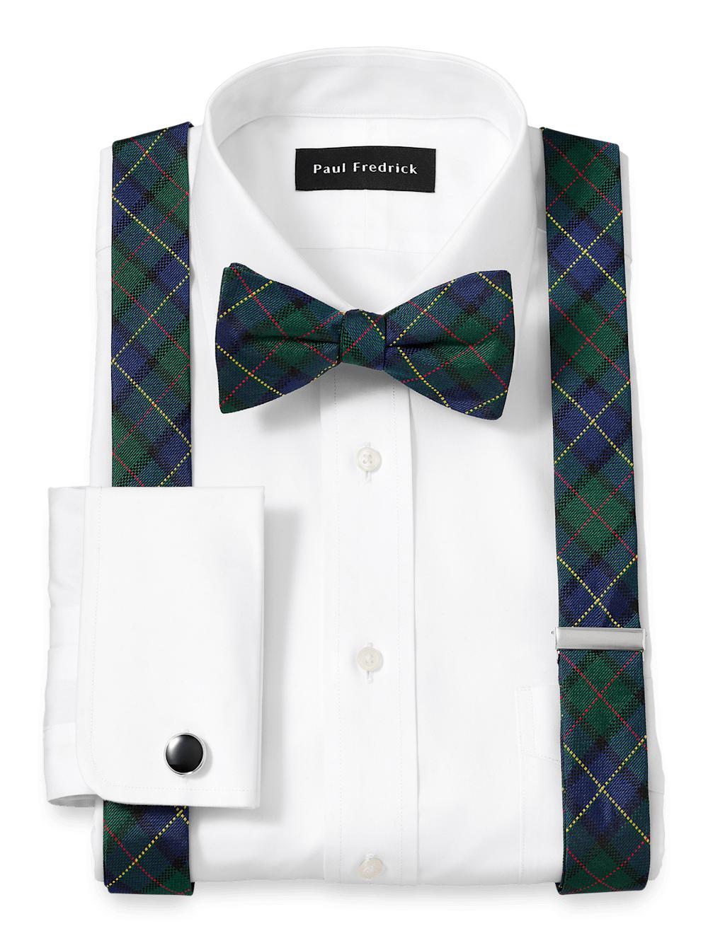 Plaid Suspenders - Green Multi Product Image