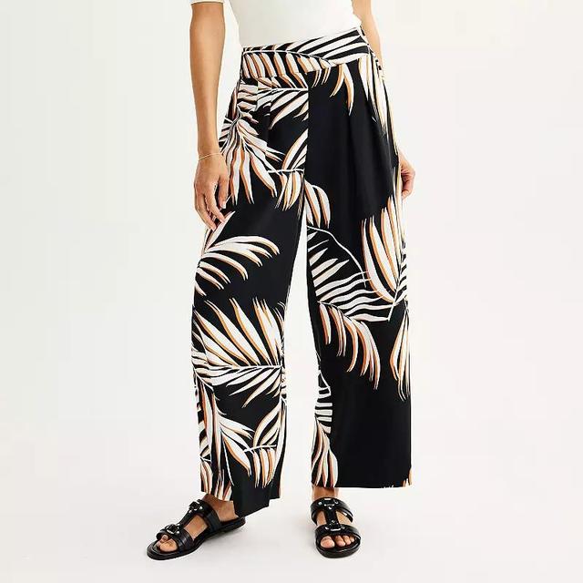 Womens Nine West Soft Pull On Wide Leg Pants Product Image