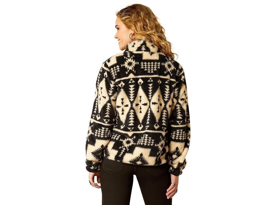 Ariat Berber Snap Front Sweatshirt (Winslow Southwest Print) Women's Clothing Product Image