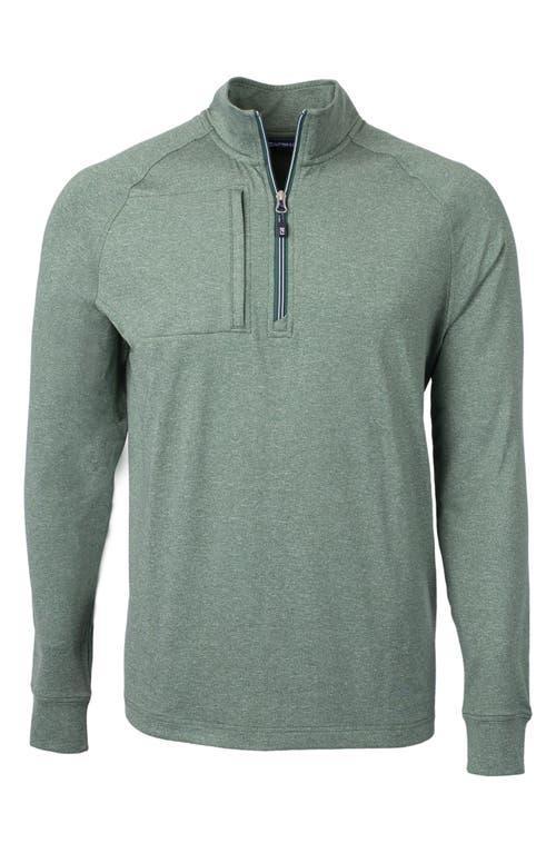 Cutter  Buck Adapt Eco Knit Heathered Mens Quarter Zip Pullover Product Image