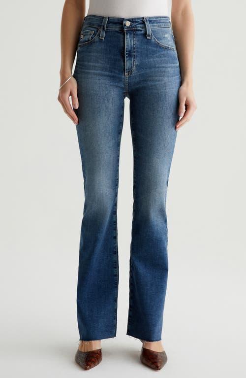 AG Farrah High Waist Fray Hem Bootcut Jeans Product Image