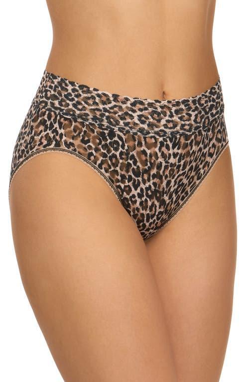 Hanky Panky Womens Leopard-Print French Brief 2X2134 - Brown Product Image