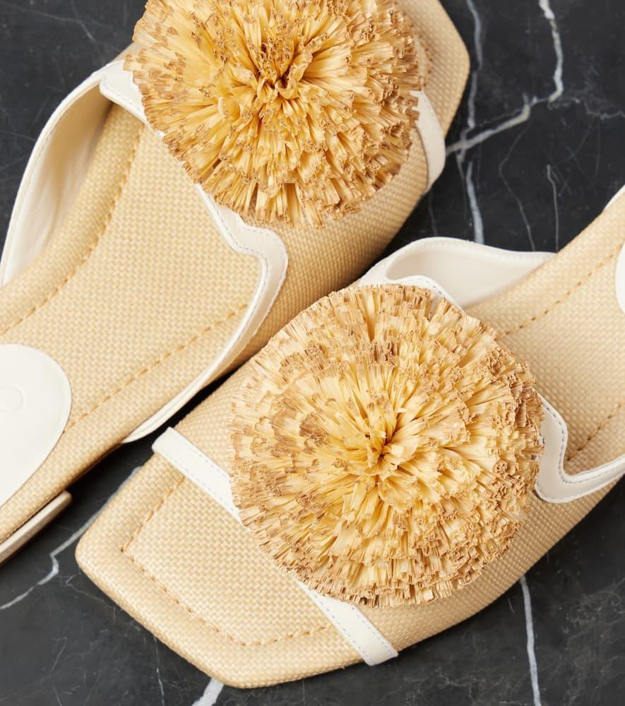 JIMMY CHOO Nako Flat In Natur/latte Mix Product Image