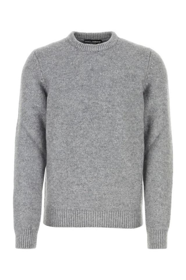 Grey Nylon Blend Sweater In Black Product Image