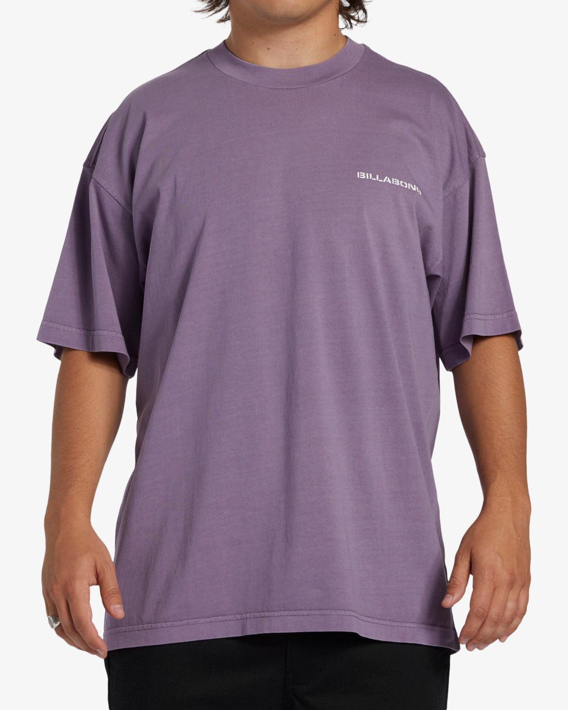 Paradise Burning OG Short Sleeve Wave Washed T-Shirt - Washed Violet Male Product Image