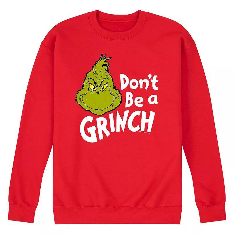 Mens Dr. Suess The Grinch Dont Be Sweatshirt Product Image