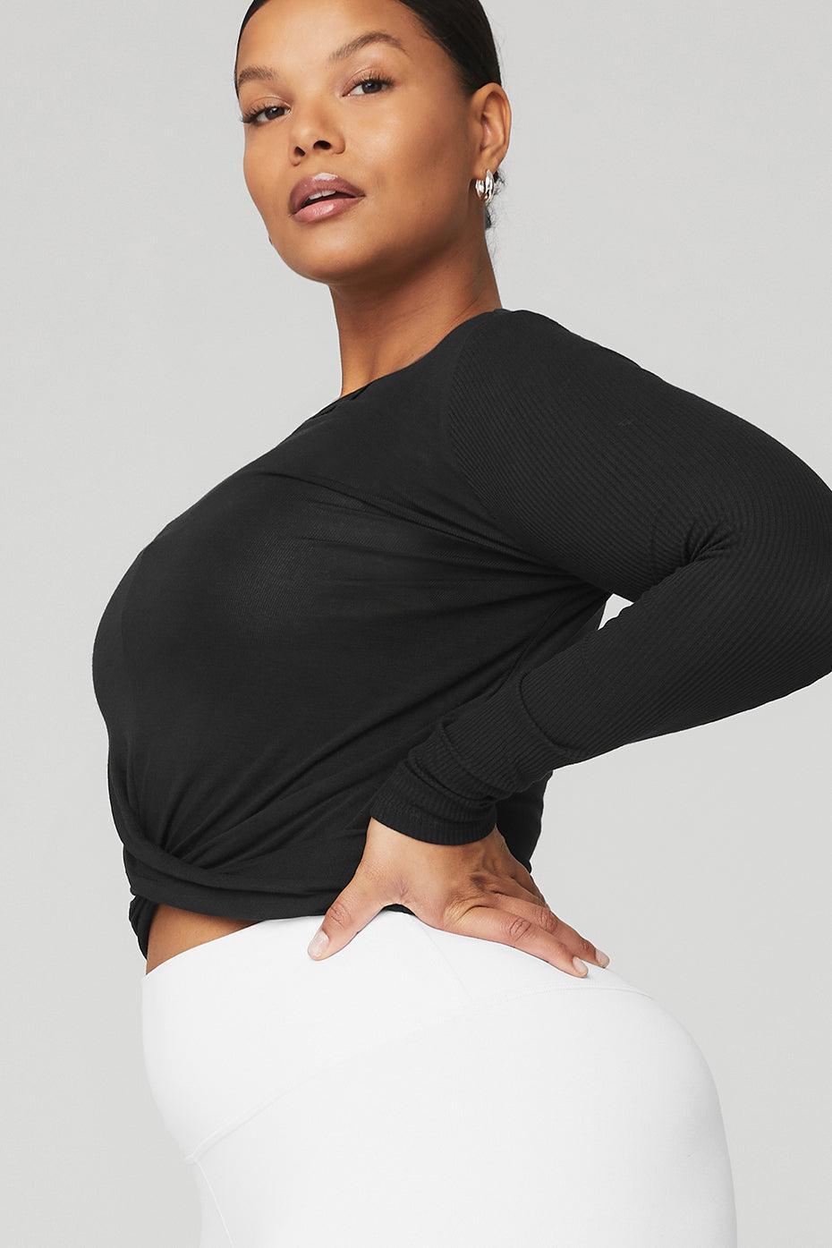 Cover Long Sleeve Top - Black Product Image