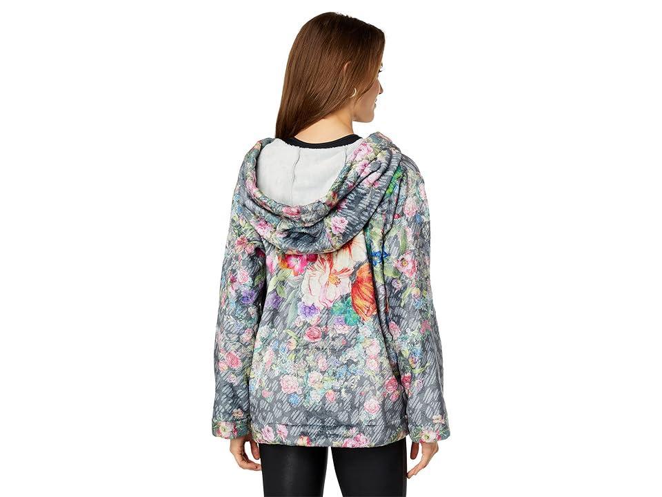 Johnny Was Rosey Rain Sherpa Zip-Up Hoodie Women's Clothing Product Image