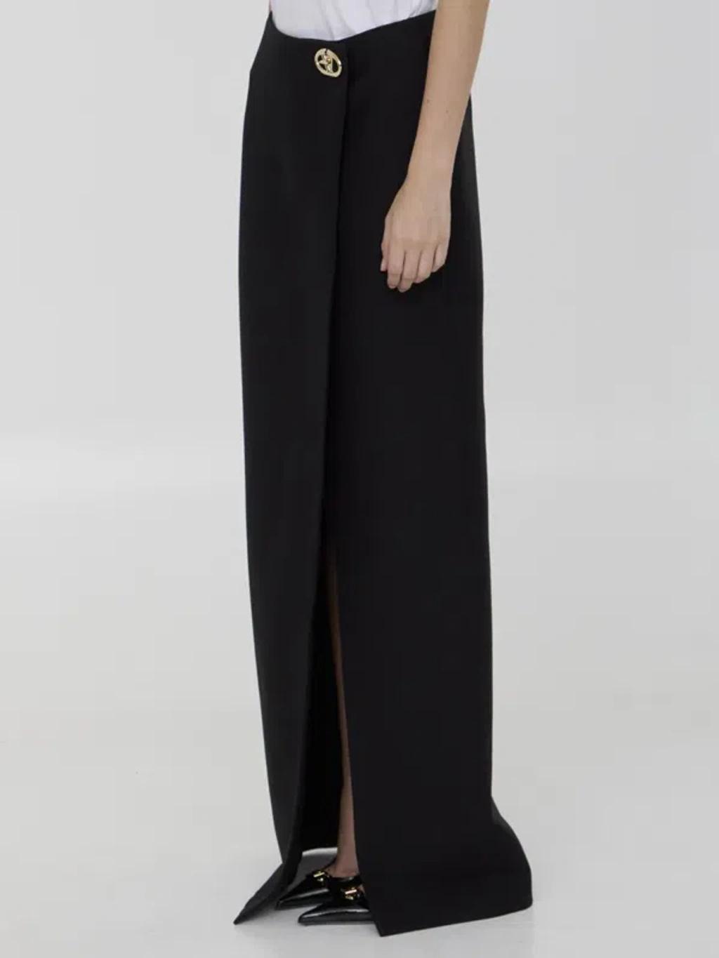 VALENTINO Skirt In Crepe Couture In Black Product Image