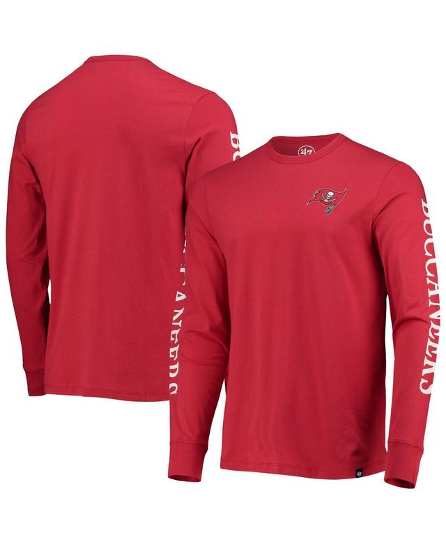 Men's '47 Red Tampa Bay Buccaneers Franklin Long Sleeve T-Shirt Product Image