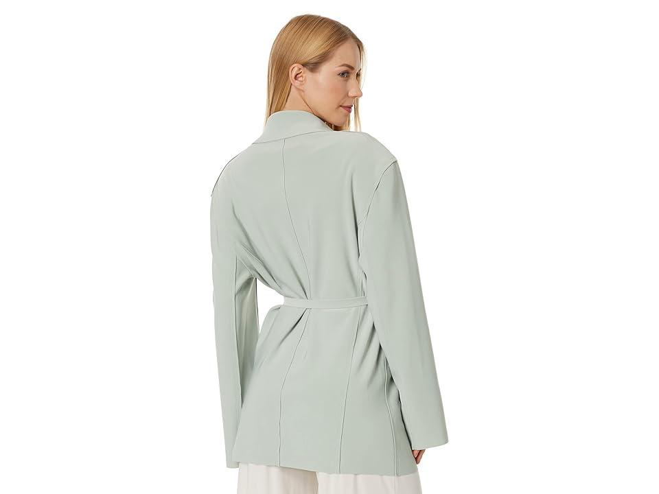 Norma Kamali Oversized Single Breasted Jacket (Dried Sage) Women's Clothing Product Image