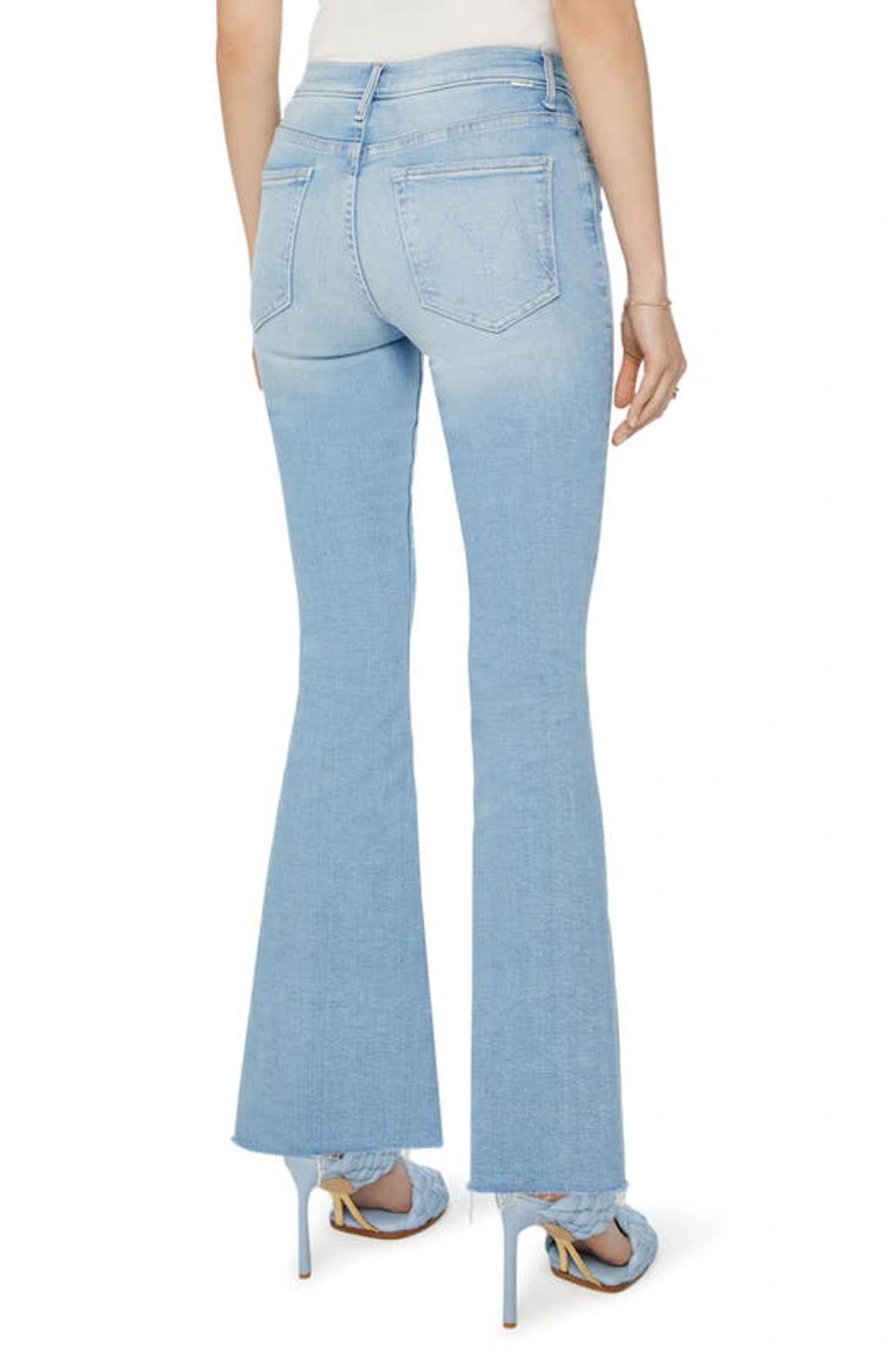 The Runaway High Waist Frayed Hem Jeans In California Cruiser Product Image