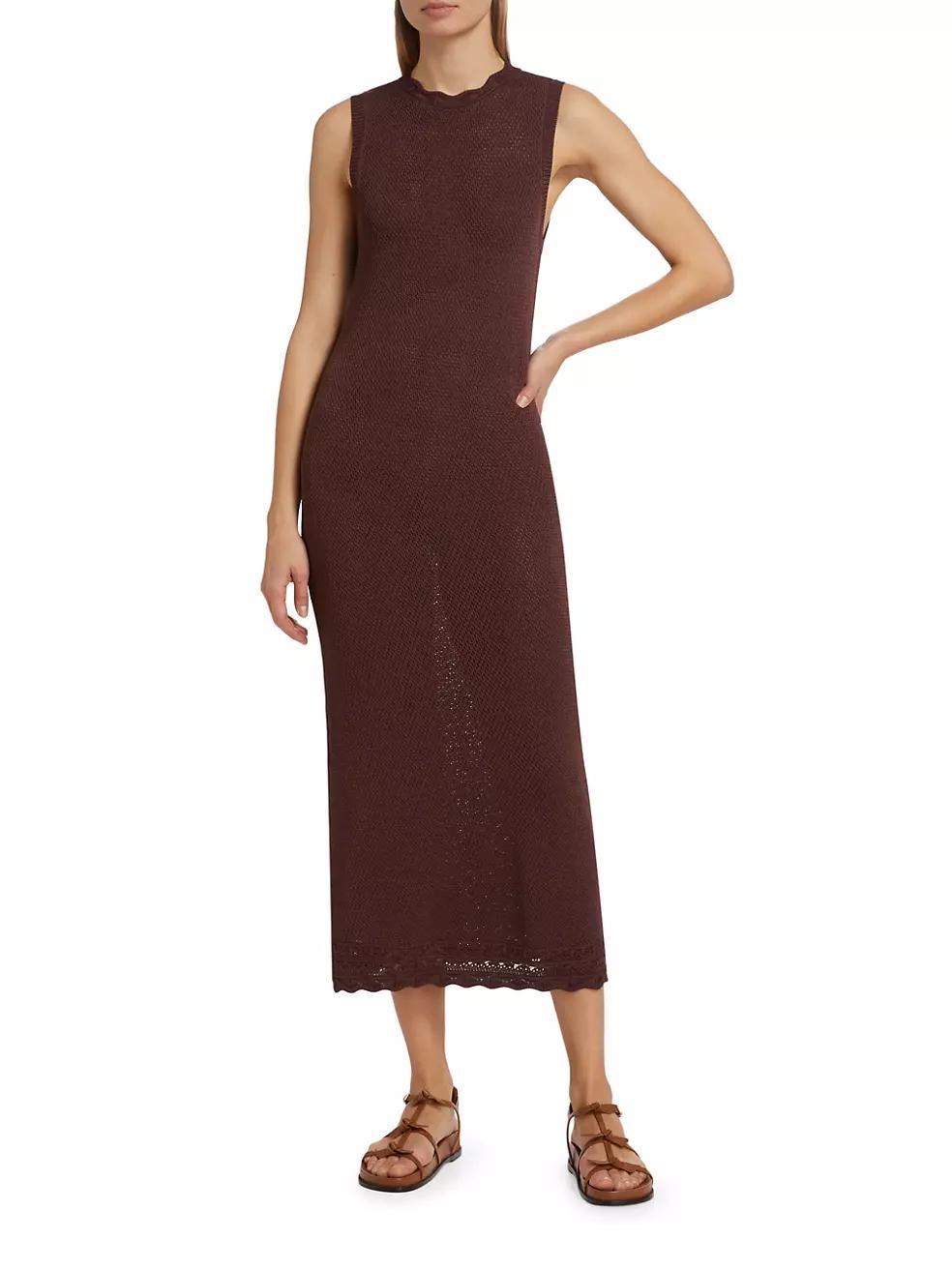 Pointelle Knit Maxi Dress Product Image