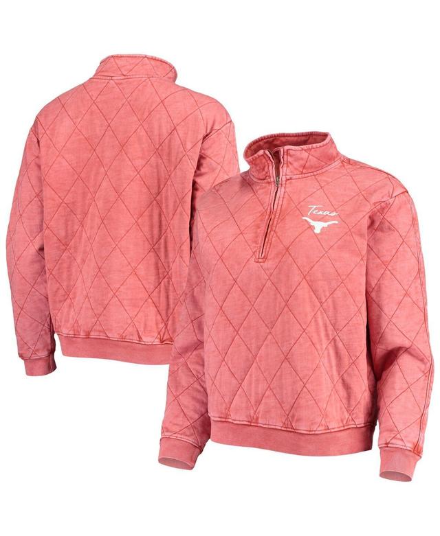 Womens Gameday Couture Texas Orange Texas Longhorns Unstoppable Chic Quilted Quarter-Zip Jacket Product Image