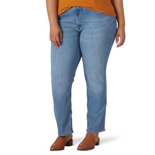 Plus Size Lee Legendary Straight Leg Jeans, Womens Med Blue Product Image