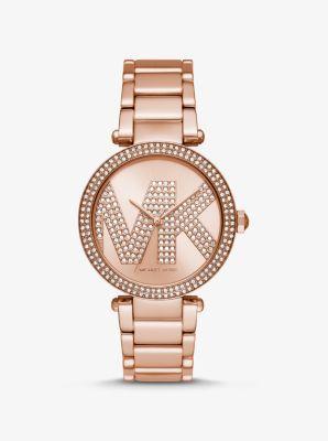 Oversized Pavé Logo -Tone Watch Product Image