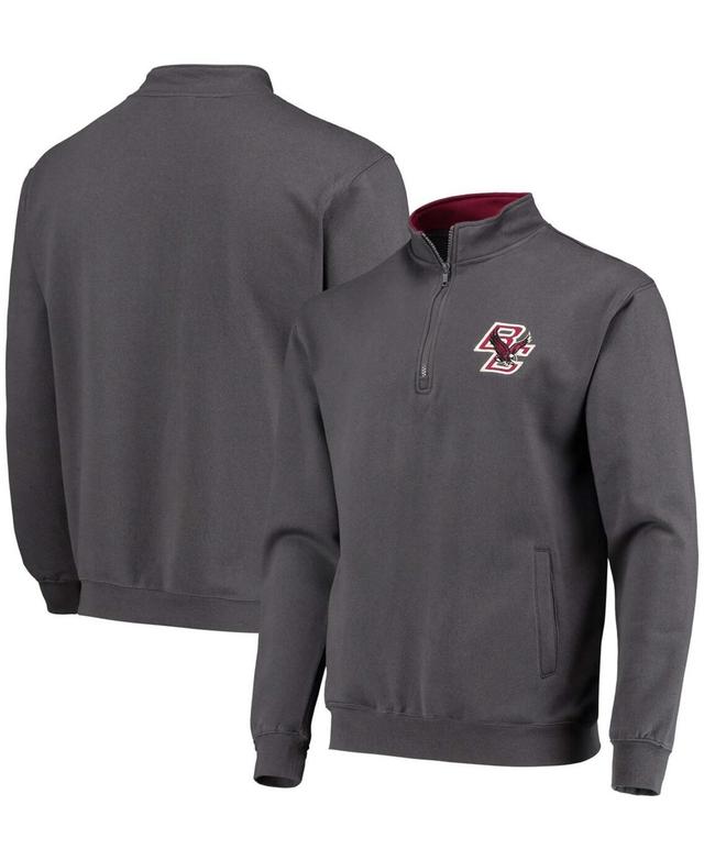 Mens Charcoal Boston College Eagles Tortugas Logo Quarter-Zip Pullover Jacket Product Image