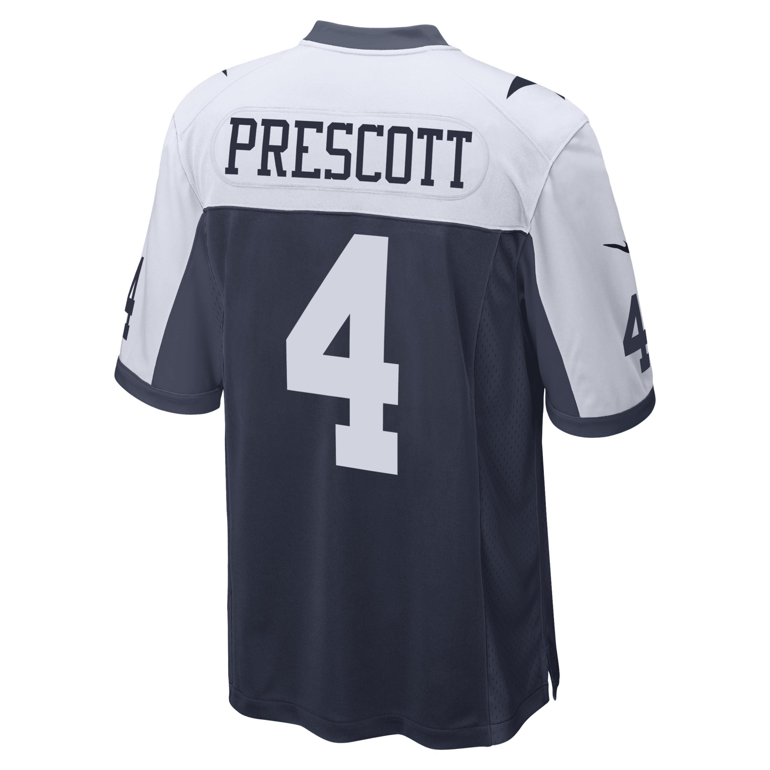 Mens Nike Dak Prescott Dallas Cowboys Alternate Game Team Jersey Blue Product Image