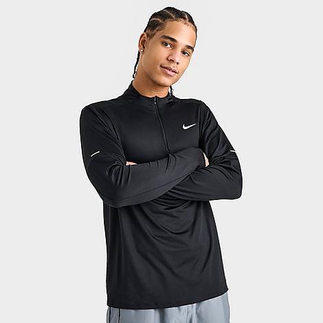 Nike Mens Nike Dri-FIT Top Half-Zip - Mens Reflective Silver/Grey Fog/Smoke Grey Product Image