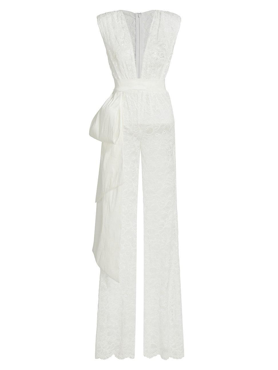 Womens Lilly Sleeveless Lace Jumpsuit Product Image