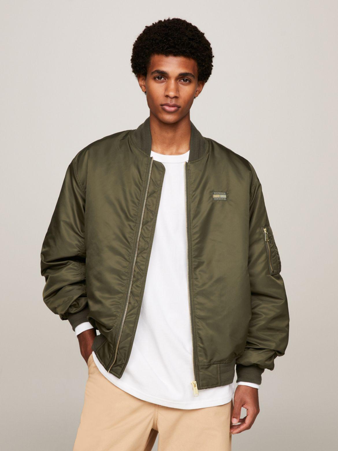 Tommy Hilfiger Men's Relaxed Fit Sateen Bomber Jacket Product Image