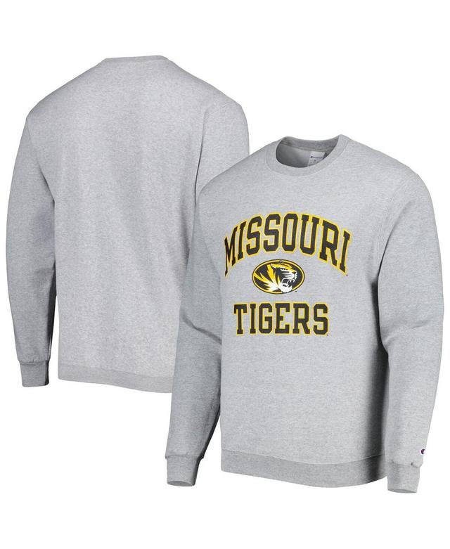 Mens Champion Heather Gray Missouri Tigers High Motor Pullover Sweatshirt Product Image