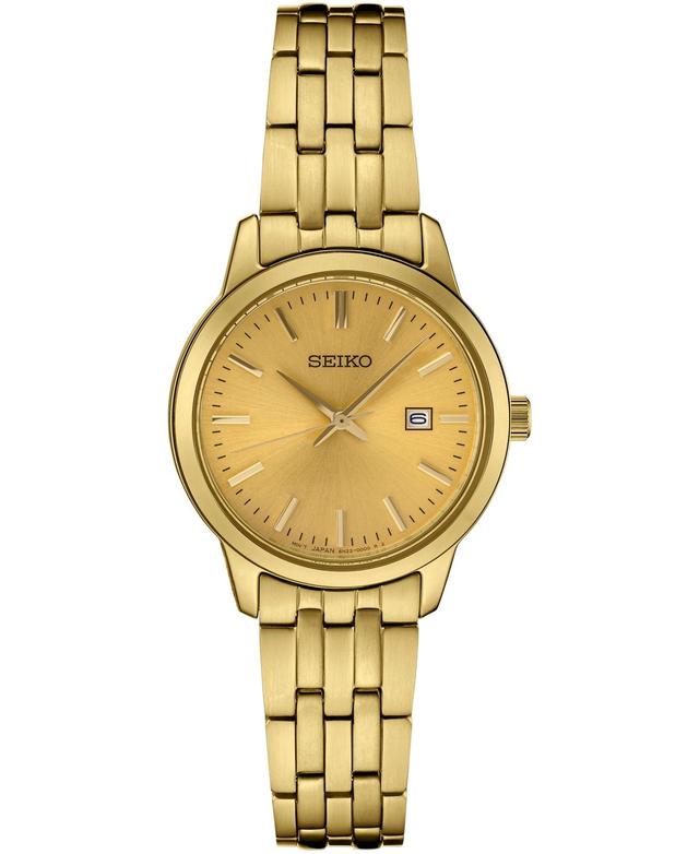 Seiko Womens Essential Champagne Dial Watch - SUR444 Gold Product Image