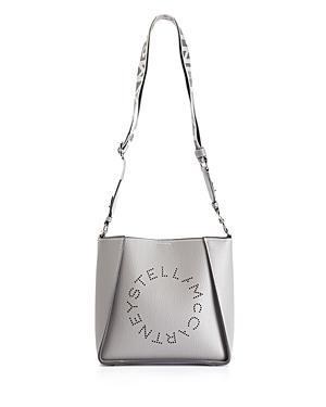 Stella McCartney Perforated Logo Mini Faux Leather Crossbody Bag Product Image