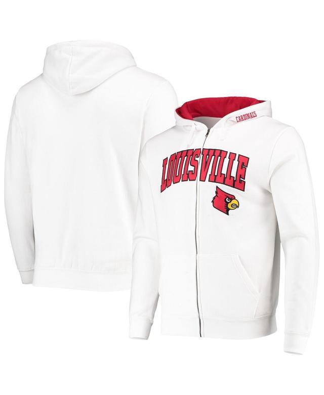 Mens Colosseum Louisville Cardinals Arch & Logo 3.0 Full-Zip Hoodie Product Image