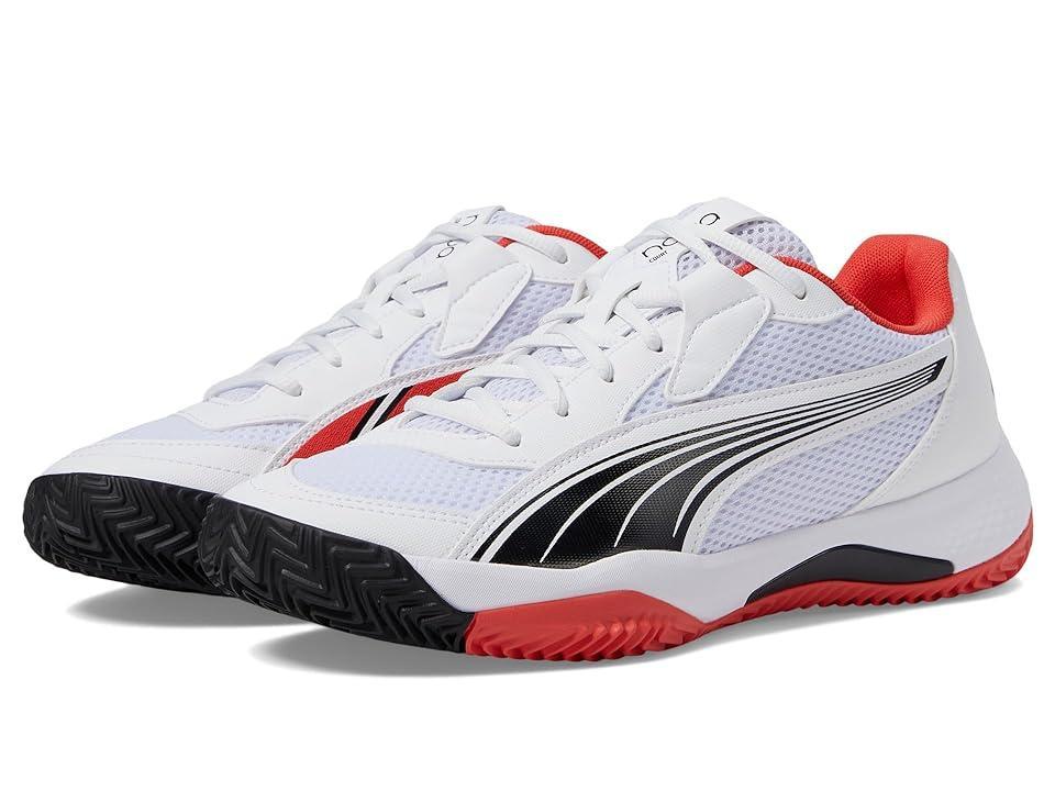 PUMA The Nova Court Pickleball Sneaker (Puma /Puma Black/Active Red) Men's Shoes Product Image