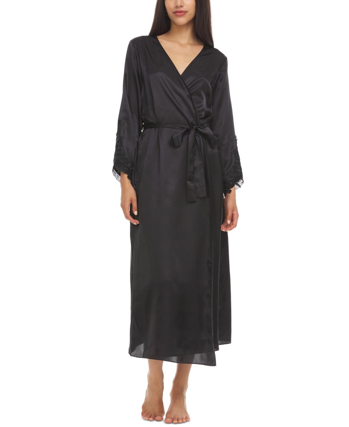 Flora by Flora Nikrooz Stella Satin Venise Trim Robe Product Image