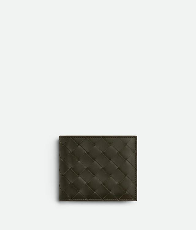 Men's Intrecciato Bi-Fold Wallet in Kaki/dark praline Product Image