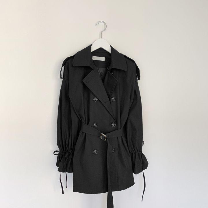 Double-Breasted Trench Jacket Product Image