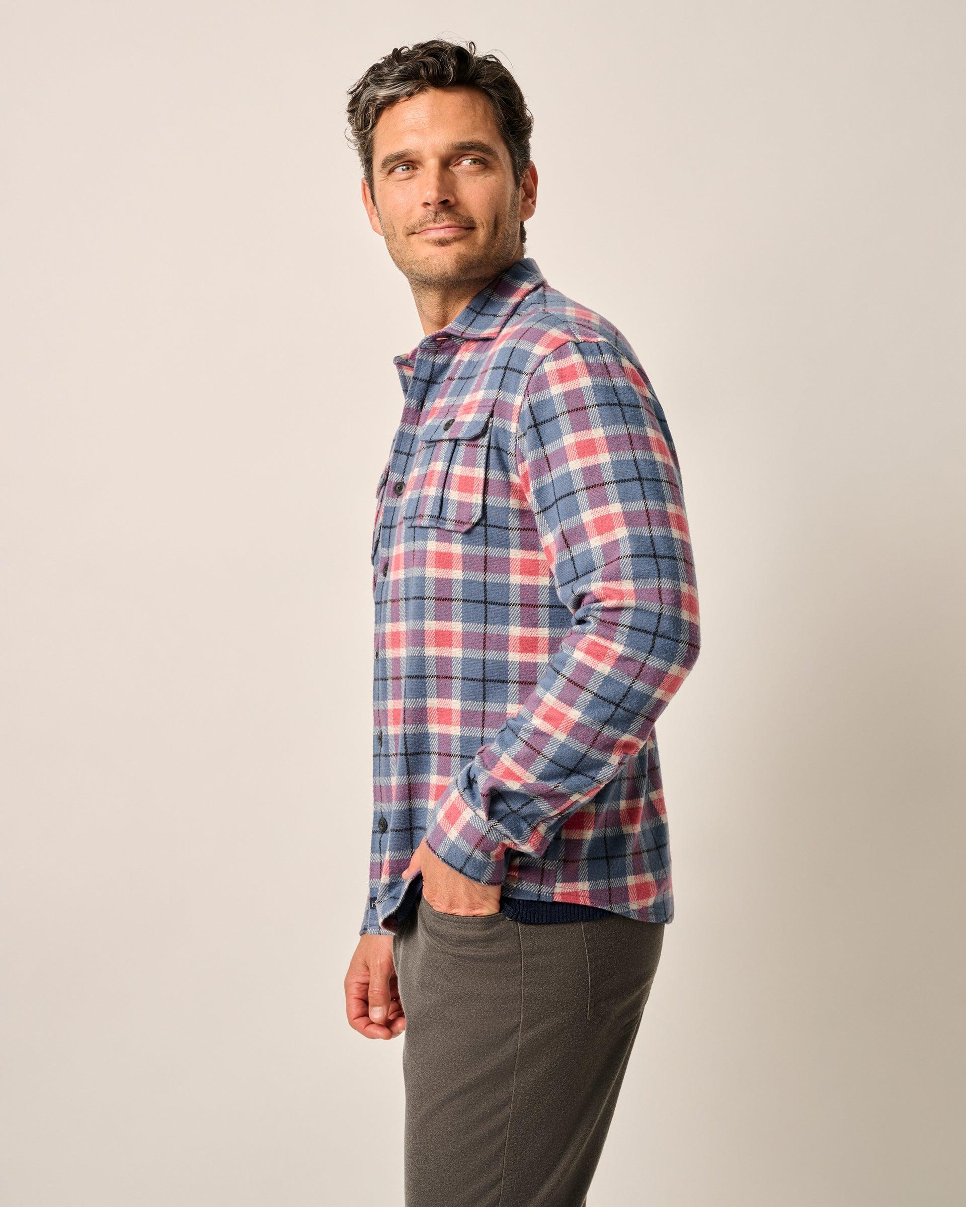 Kaden Stretch Flannel Lodge Shirt Male Product Image