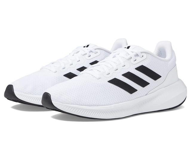 adidas Running Runfalcon 3.0 Black/White) Men's Shoes Product Image