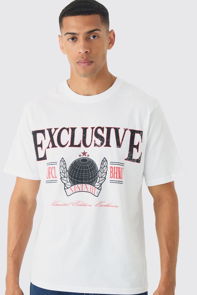 Regular Fit Exclusive Print T-Shirt | boohooMAN USA Product Image