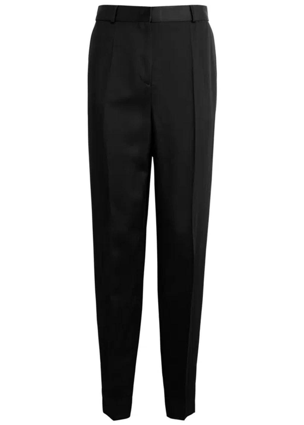 Black Double-pleated Trousers Product Image