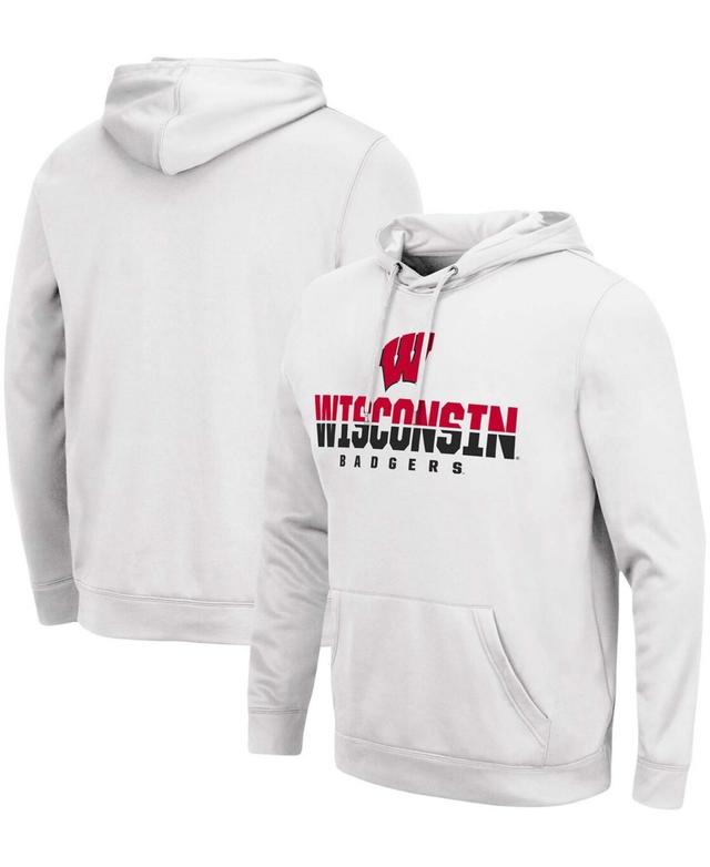 Colosseum Mens Wisconsin Badgers Lantern Pullover Hoodie Product Image