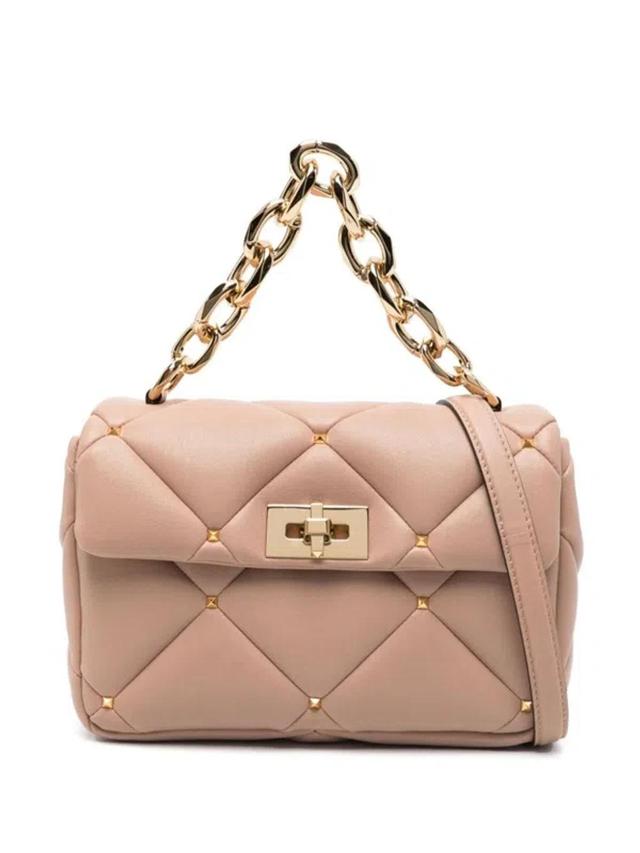 VALENTINO GARAVANI Rockstud Spike Shoulder Bag In Pink Product Image